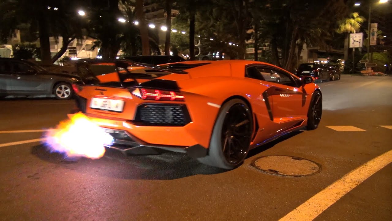 DMC Aventador + 458 Estremo + 458 Speciale - Flames, Revs, Accelerations!