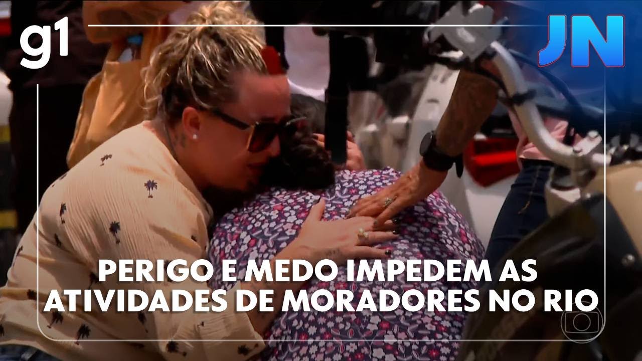 Jornal Nacional: perigo e medo impedem as atividades de trabalhadores e estudantes no Rio