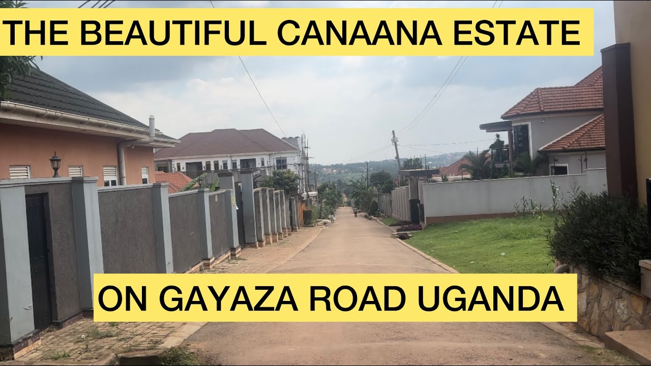 Developing Estates In Uganda //Canaana Estate With Its Modern Houses  On Gayaza Road In Nakwero