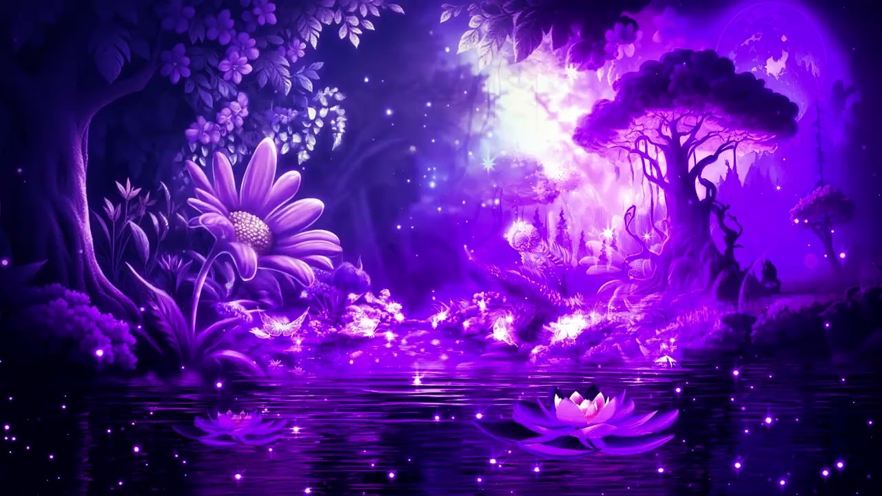 Peaceful Night 💜 Soothing Sleep Music for Insomnia & Anxiety Relief