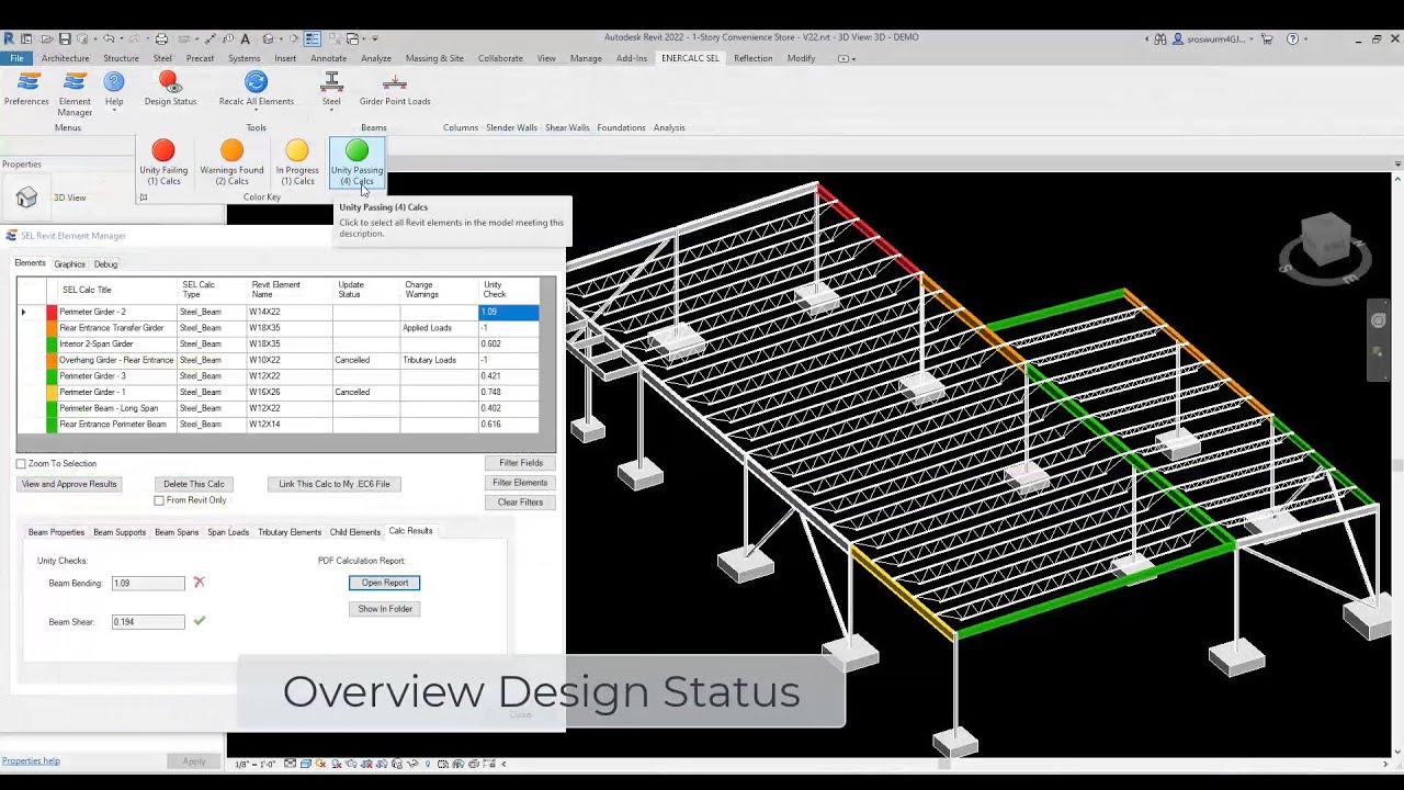 This is ENERCALC for Revit