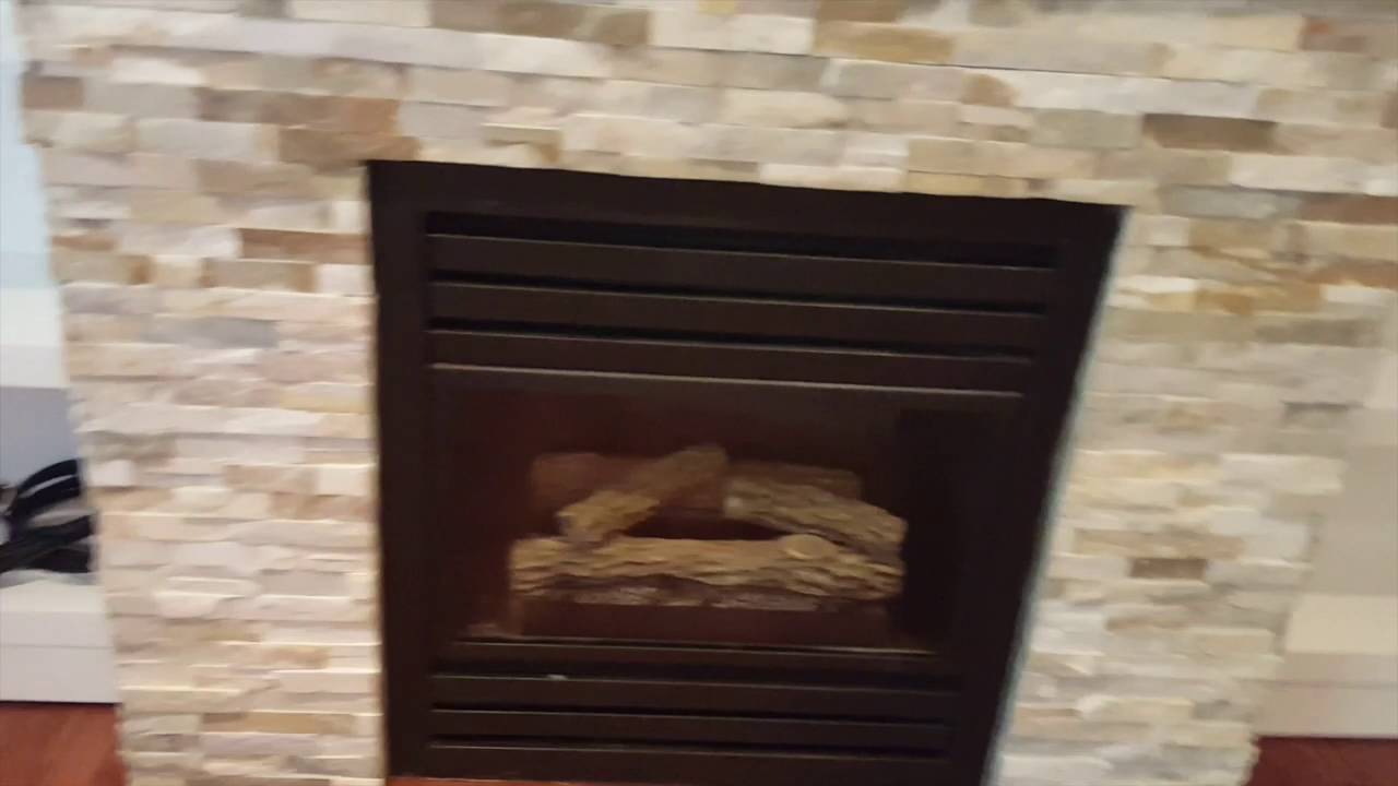 Custom Stone Fireplace Veneer- Little Blue House