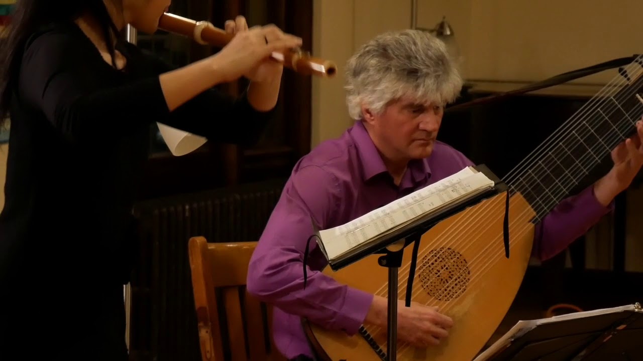 Selections from Rameau, C.P.E. Bach, Quantz, Lully, and Boismortier for #flautotraverso and theorbo