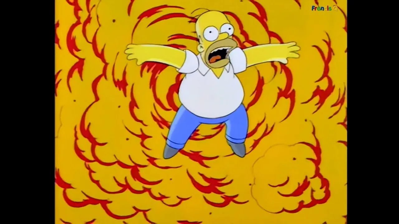 [The Simpsons] Homer Makes a Bomb From Soda Drink and Pop Rox Candy
