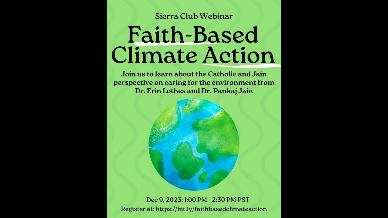 Webinar by Prof Pankaj Jain & Dr. Erin Lothes: Dharma, Catholicism, and Ecology