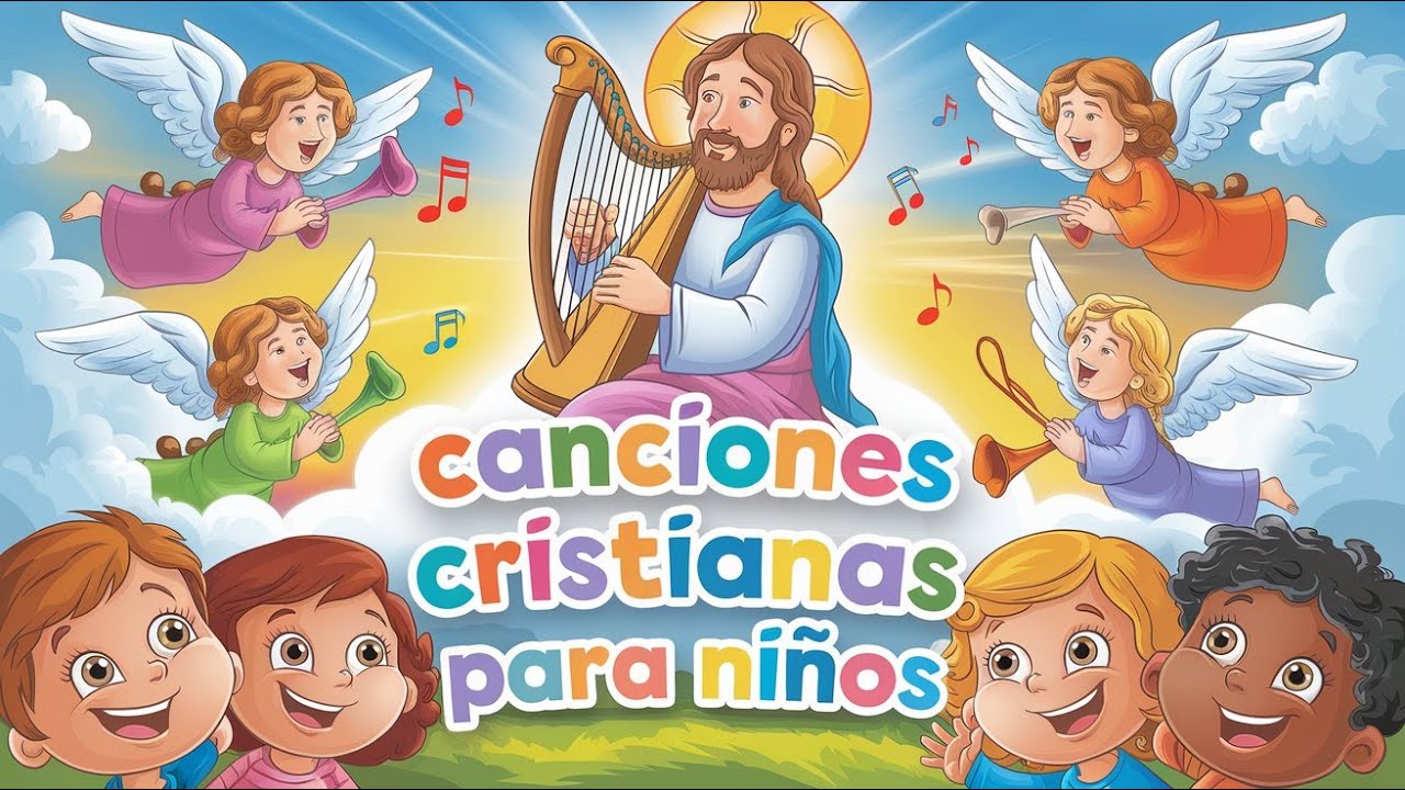 Dios Me Cuida al Dormir 🌙 Música Cristiana para niños ⭐ Vídeos cristianos para niños