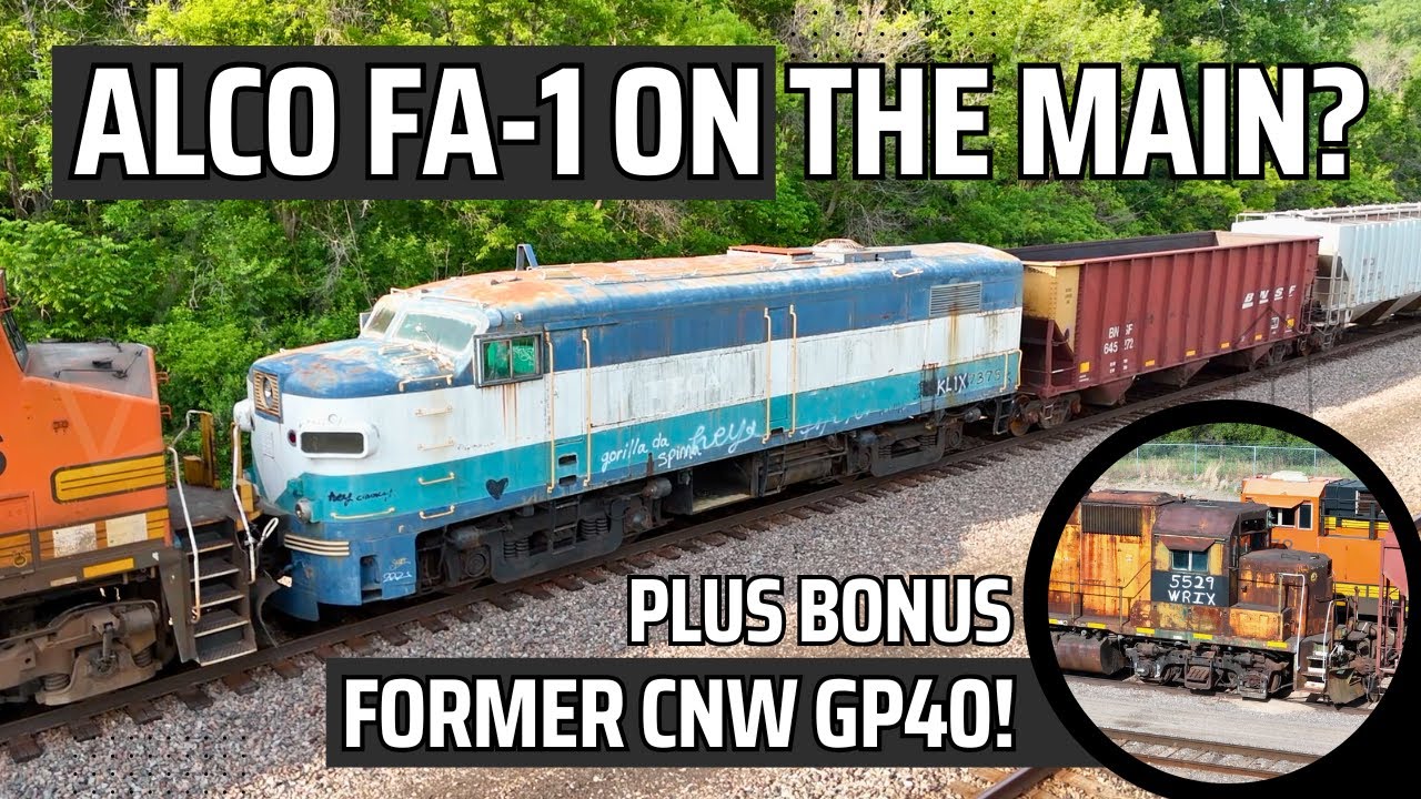 RARE ALCo surprise on the Main?  PLUS a former CNW GP40!