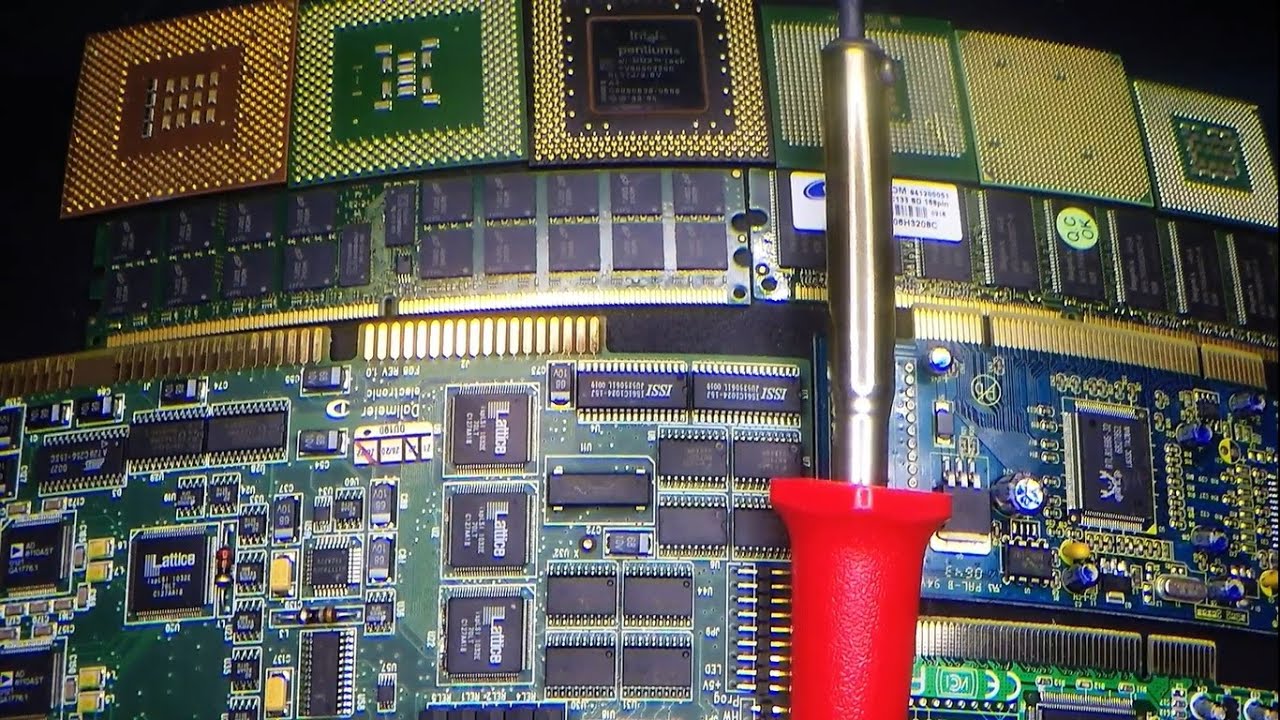 Removing Gold Fingers & Pins from RAM & CPU's
