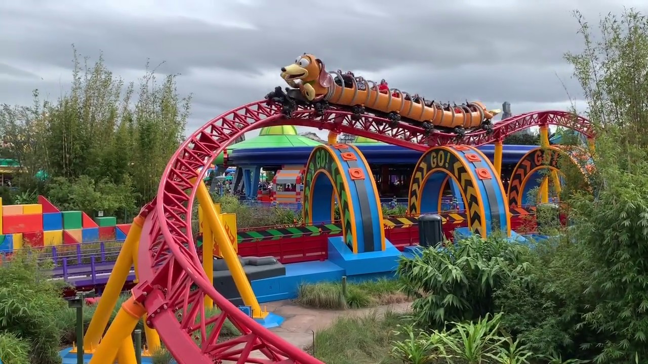 Slinky Dog Dash Off Ride Footage At Hollywood Studios.