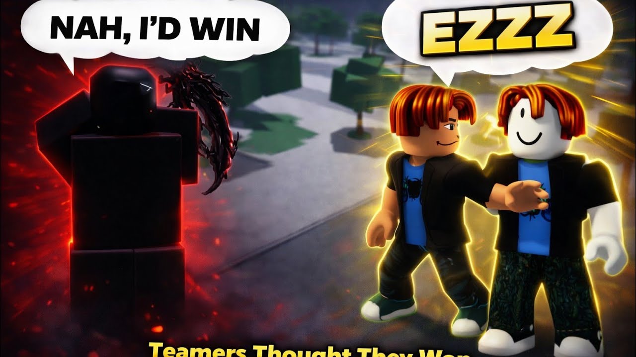 Destroying toxic teamers in Roblox the strongest battlegrounds 