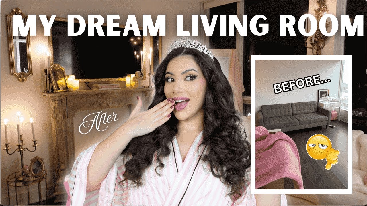MY DREAM LIVING ROOM TOUR (fit for a princess) 🎀
