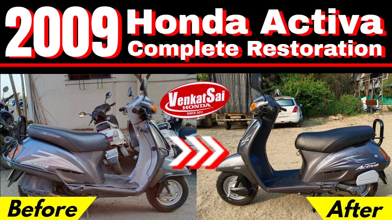 13 Year Old Honda Activa 1st Genration complate Restoration | Full Body Restoration |Venkatsai Honda