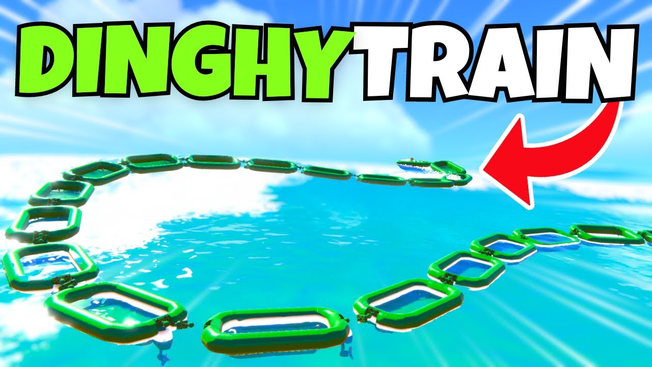I built a DINGHY TRAIN!! BUT can it best the WAVES?!