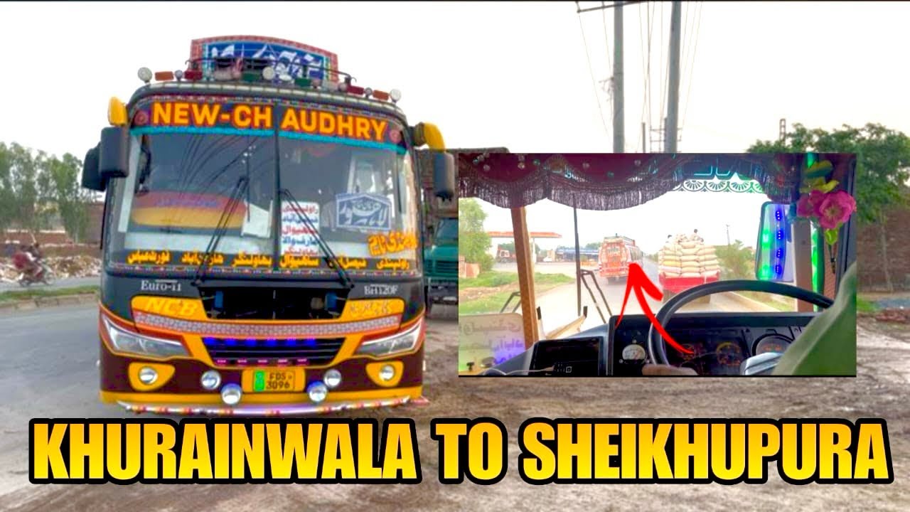 The Super Bus Service NEW CHAUDHARY | Khurianwala to Sheikhupura | Bus journey ￼| Bus Ka Safar 2024