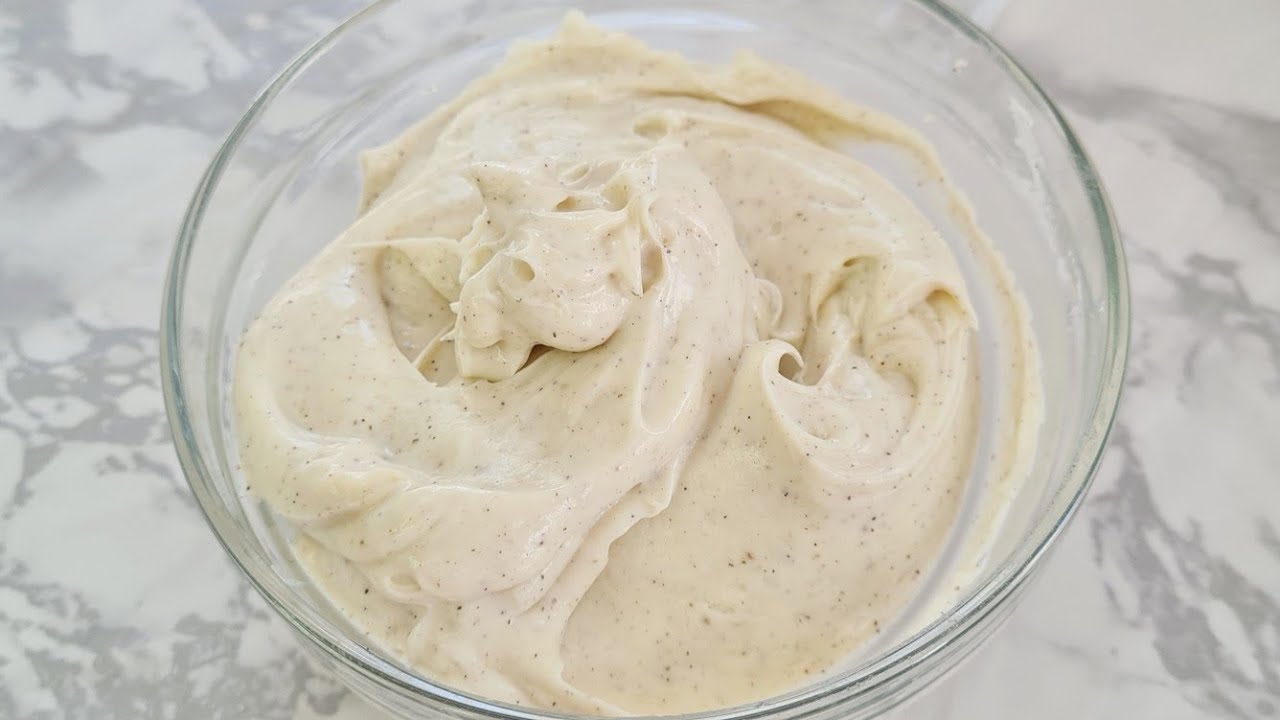 La crème pâtissière sans les œufs.