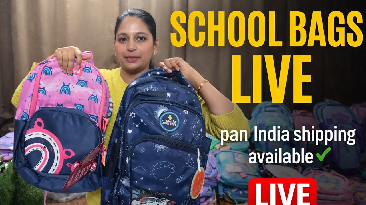 School bags live Fresh arrival | to Book : 7669664075