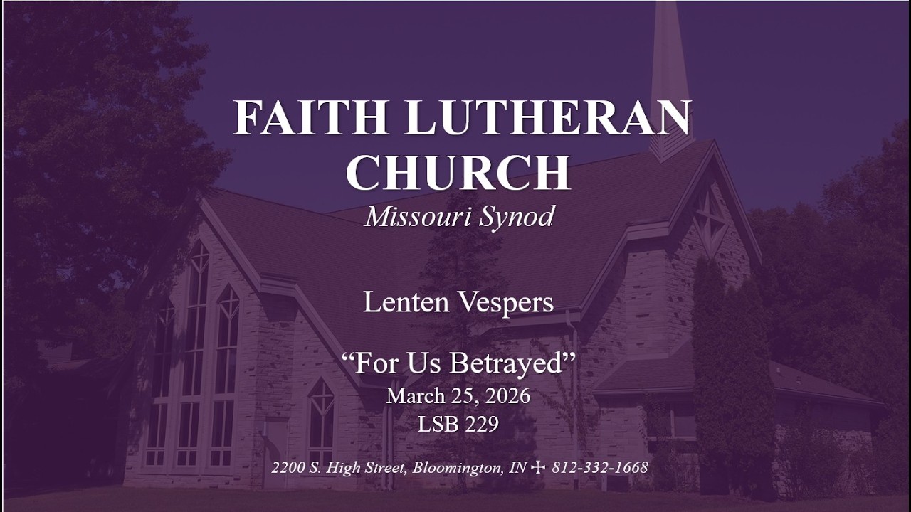 Livestream for Faith Lutheran Church