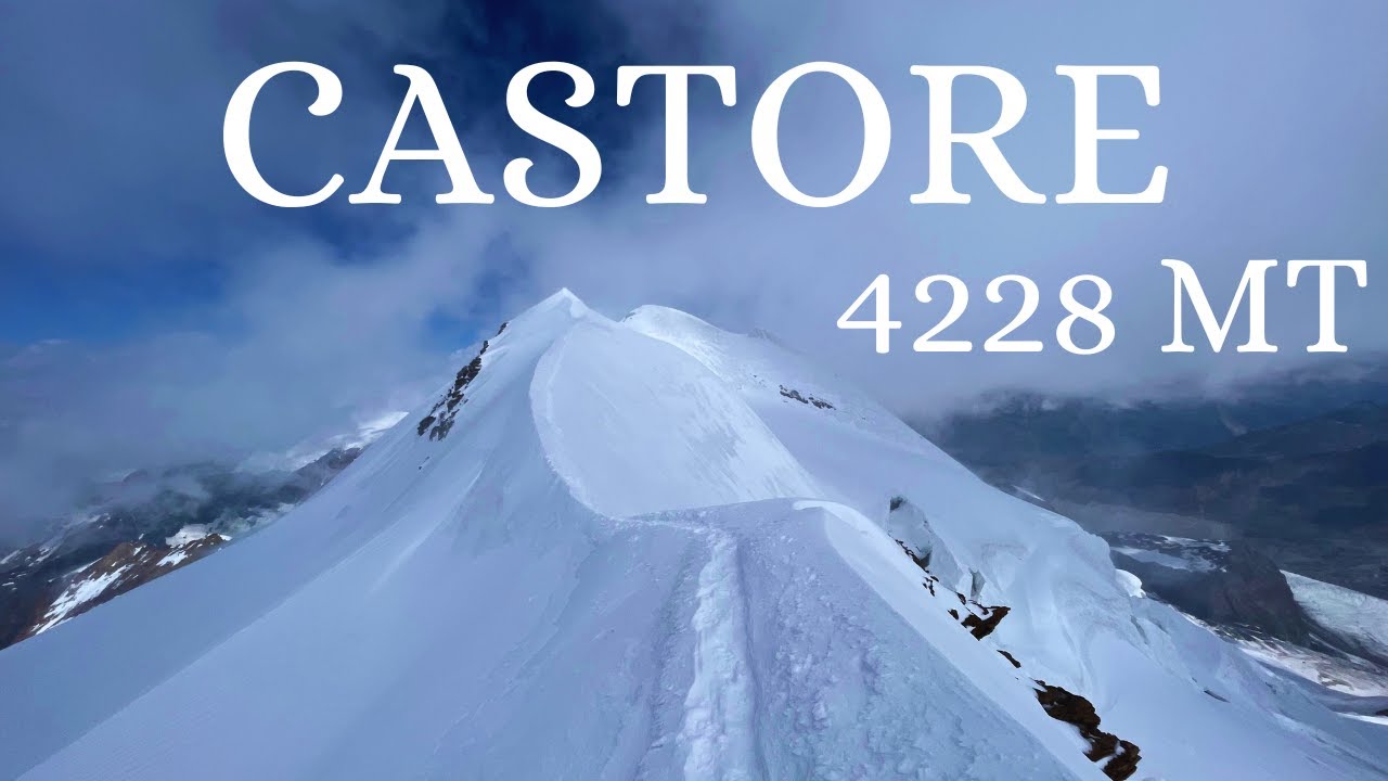 Castore - 4228 mt - Traversata dalla parete N-O alla via normale da Frachey (Ayas - AO) 4K