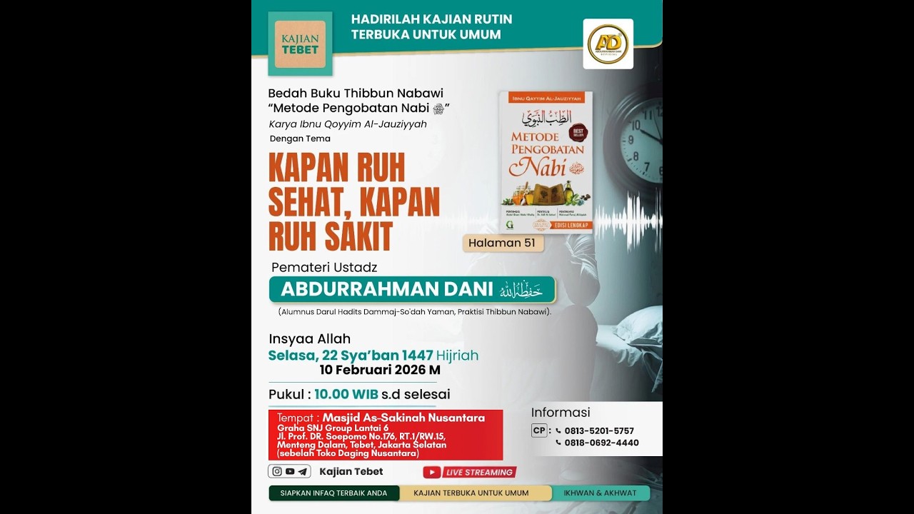 KAPAN RUH SEHAT, KAPAN RUH SAKIT