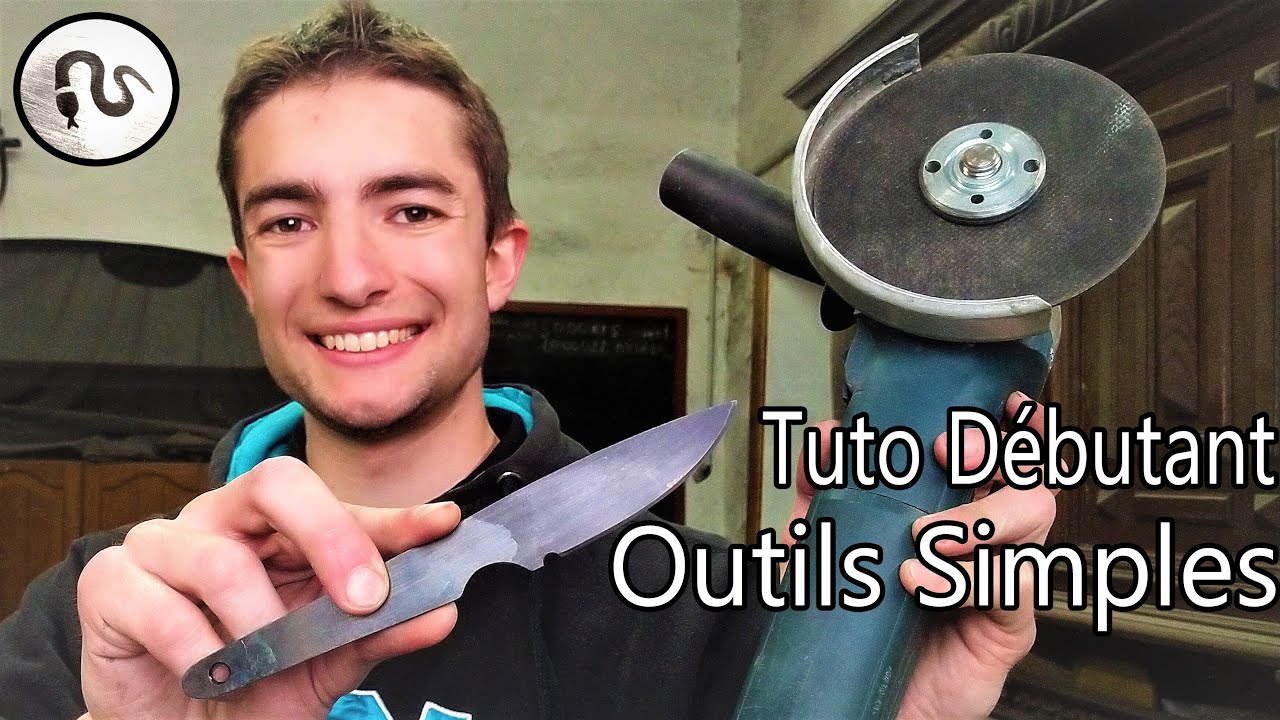 FABRIQUER UN COUTEAU AVEC DES OUTILS SIMPLES - Tutoriel facile pour débutant !