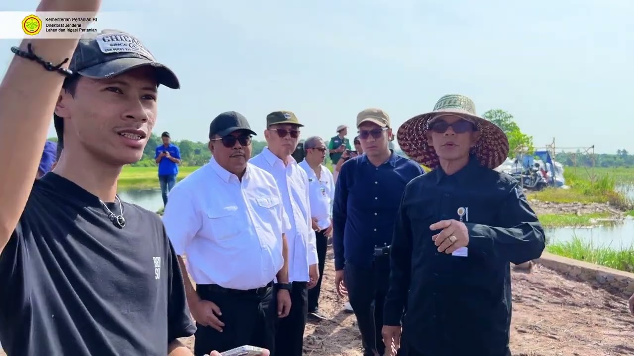 Tinjauan Lapang Perkembangan RPATA Cetak Sawah tahun 2025 di Kab. Tanah Laut, Kalsel