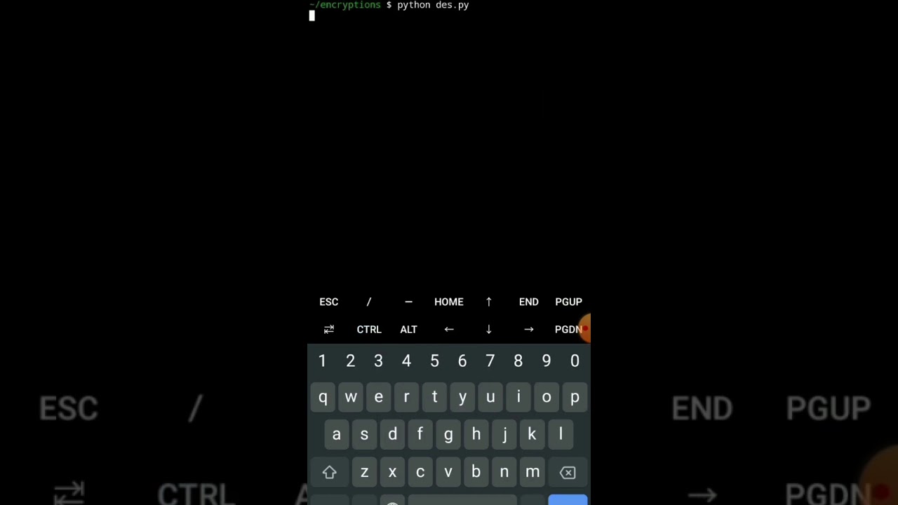 DES Encryption For Termux #shorts #coding #termux #android #hacking #python