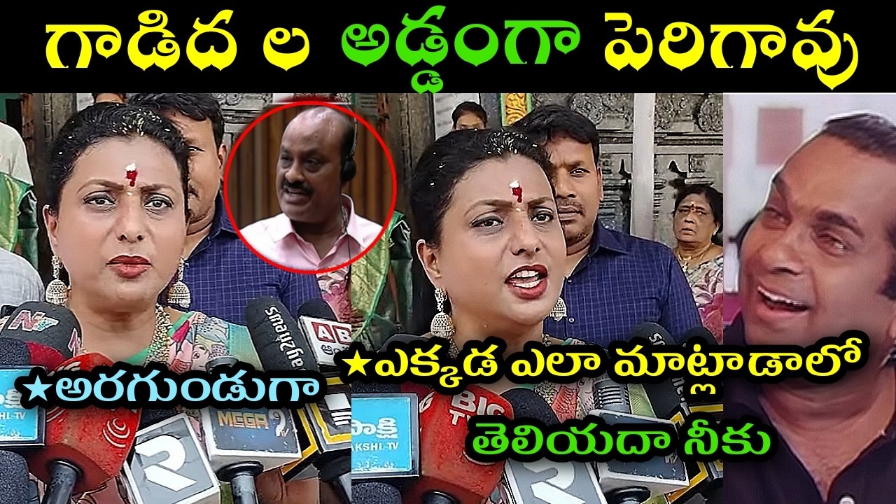 Rk roja about koyye moshenu trolls l rk roja comments on atchnnaidu trolls l rk roja new trolls