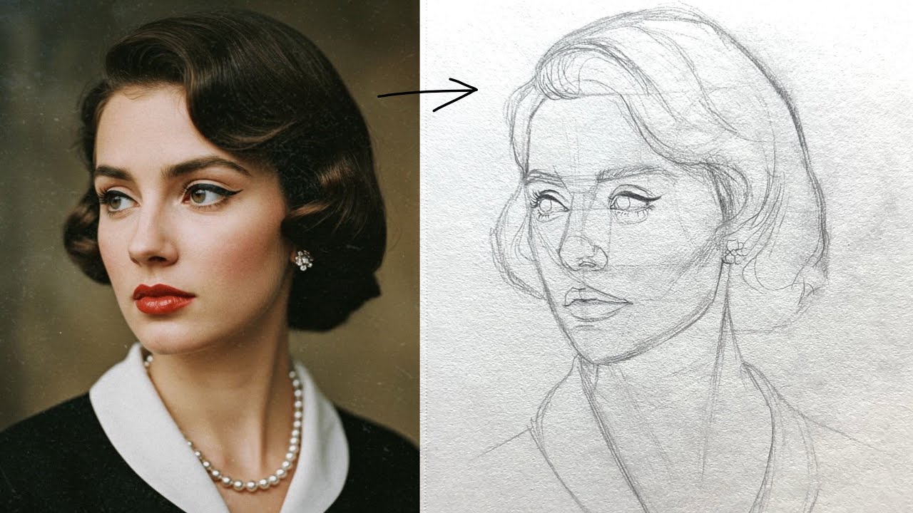 The Secret to Drawing Any Head | Loomis Technique