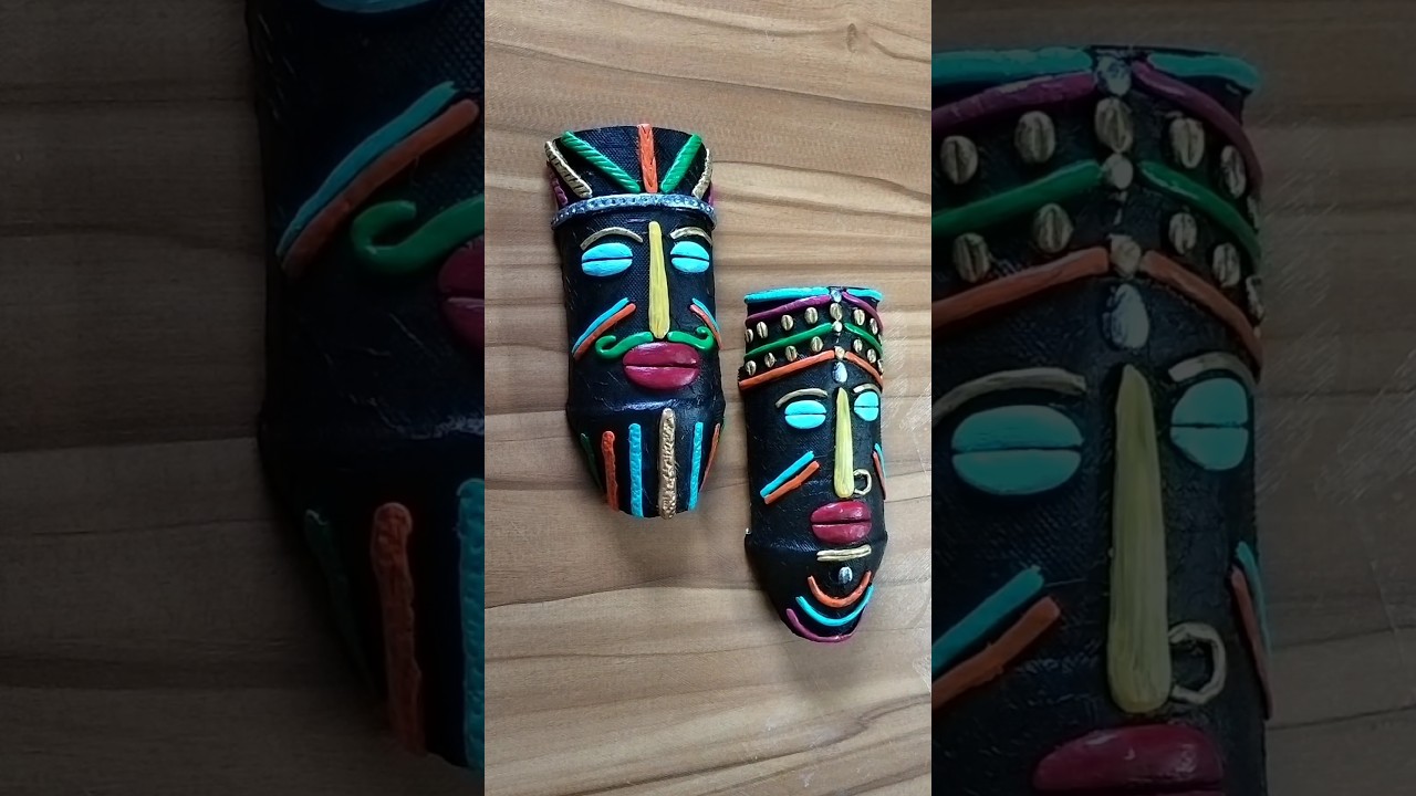 Amazing Tribal Mask with Plastic Bottle #shorts #diy #craft #bestoutofwaste @hastarupa