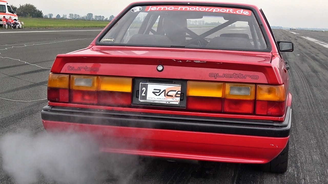 Audi 90 20V Turbo Quattro 5 cylinder Acceleration & Sound