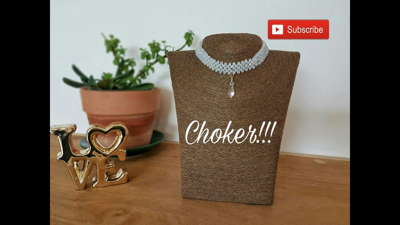 CHOKER DE CRISTALES FACIL DE HACER!! Con Cecy Love Bisuteria
