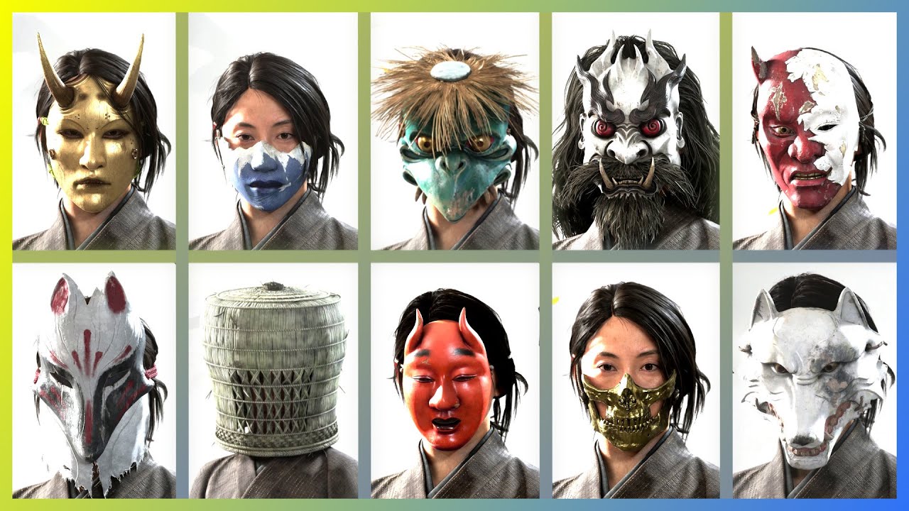 Ghost of Yotei: All Hats, Helmets, Masks & Headbands (Vanity Gear Showcase) 4K