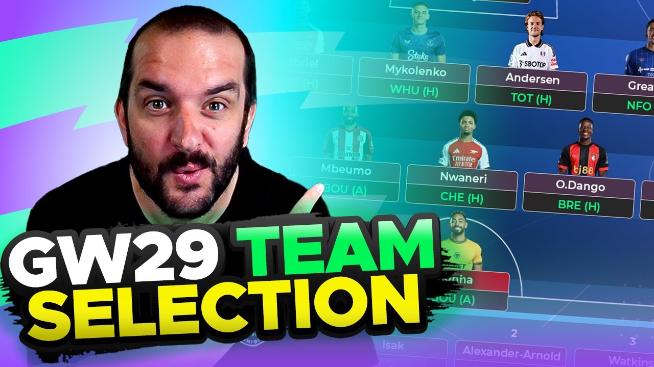 HITS OR WILDCARD? 😬 | FPL TEAM SELECTION GAMEWEEK 29 | Fantasy Premier League Tips 2024/25