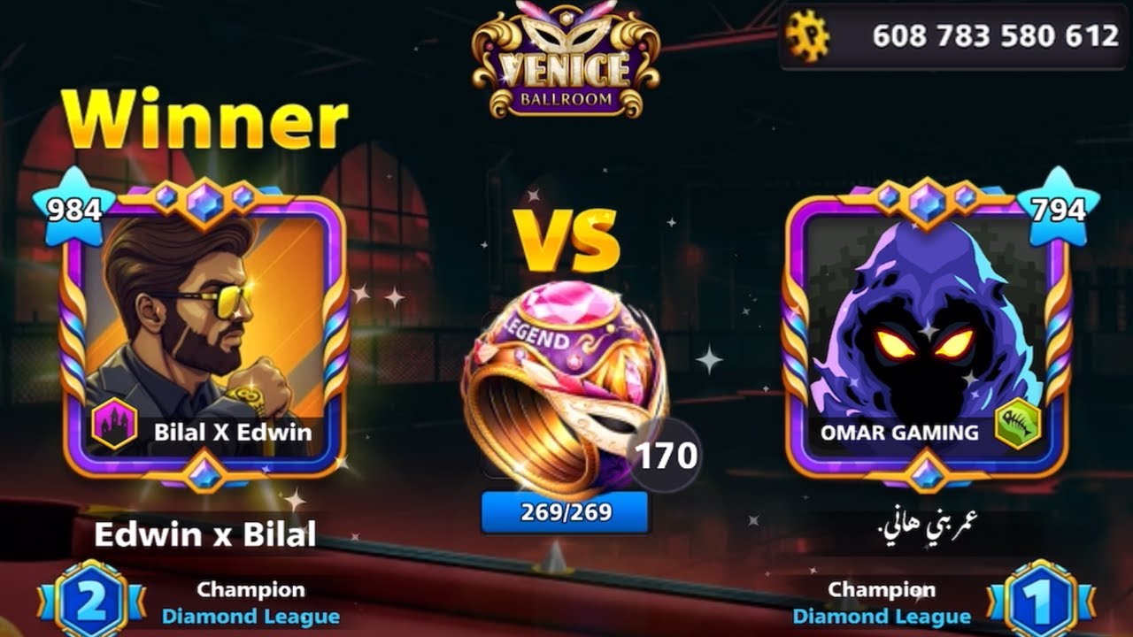 Completing 170 Venice Rings - Epic Cheater 😡 8 Ball Pool