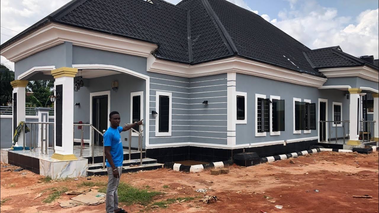 Price To Paint An Entire Building Of This Size Interior And Exterior Including Stucco Design In Edo.