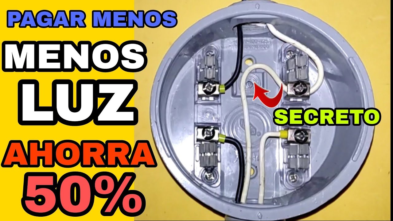 Pagar Menos Luz Ahorrar 50% de Dinero*Secreto Base de Medidor* Neutro