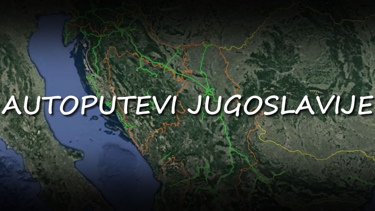 Autoputevi Jugoslavije || Mapa
