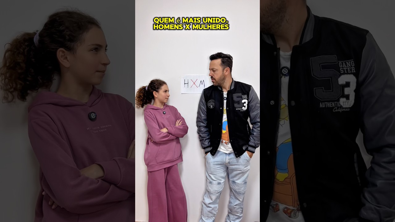 QUEM &Eacute; MAIS UNIDO, HOMEMS X MULHERES #shorts
