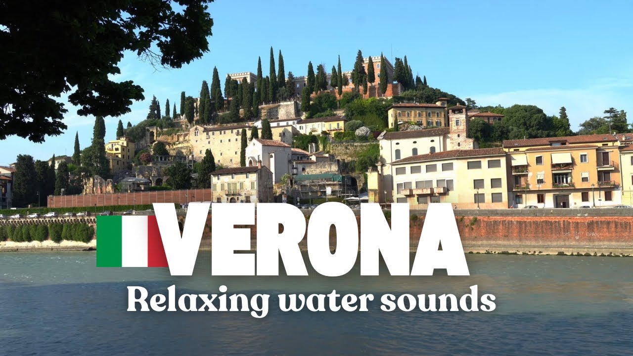 Sounds of Verona: Relaxing Water ASMR of the Adige River Rushing by Ponte Pietra (Real - No AI)