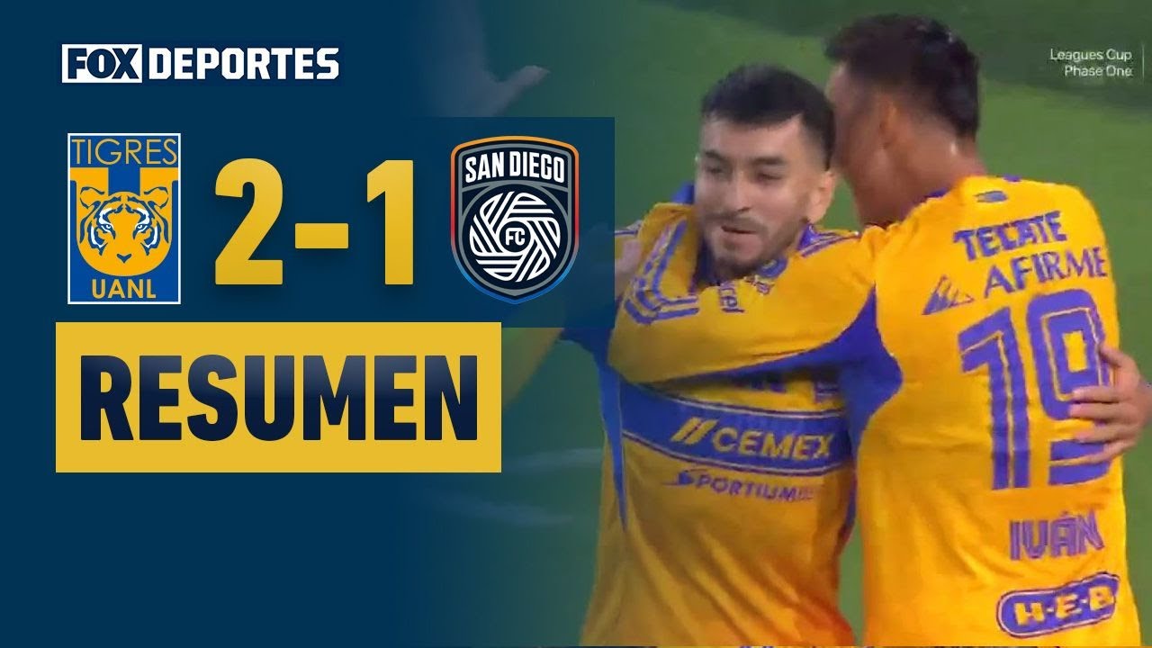 😇🔥 ¡VICTORIA DE TIGRES! | Tigres UANL 2-1 San Diego FC | HIGHLIGHTS | Leagues Cup 2025