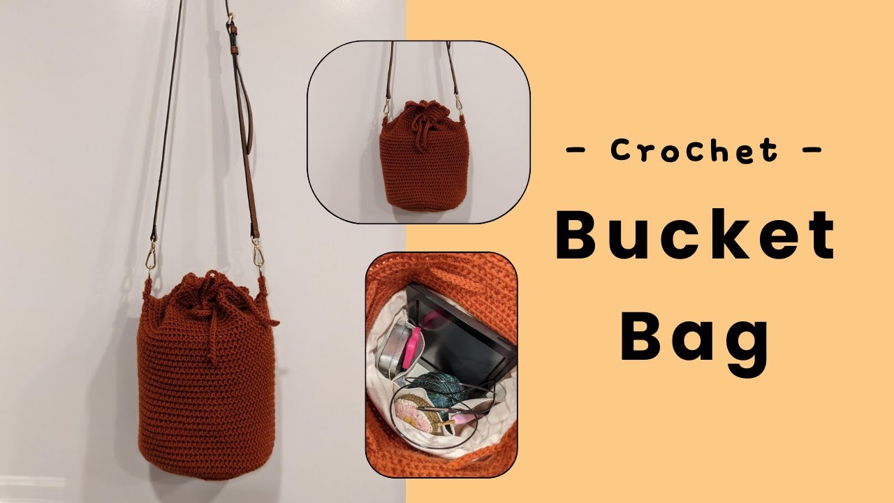 Crochet Bucket Bag - EASY Pattern