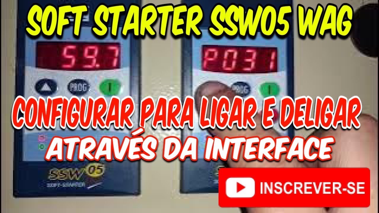 Soft Starter SSW05 Ligar e desligar motor na IHM.