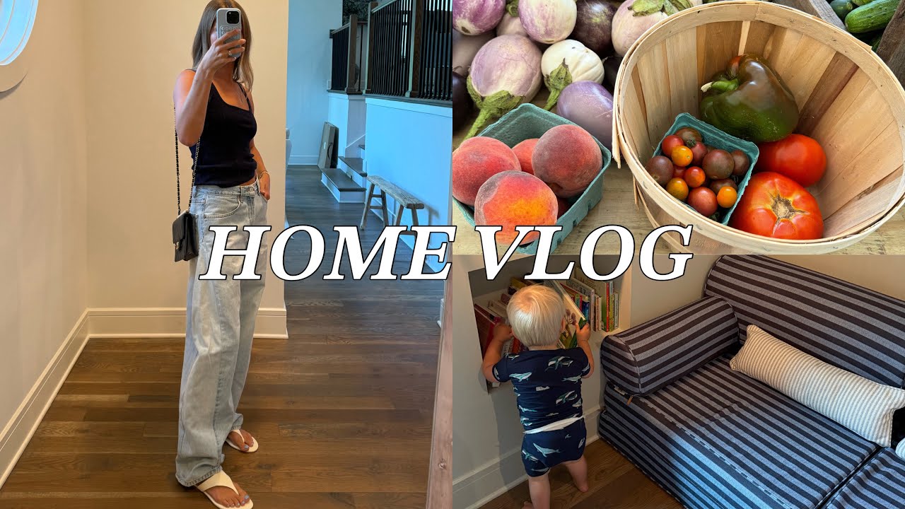 HOME VLOG: playroom updates, organizing, chill Sunday, time at home!