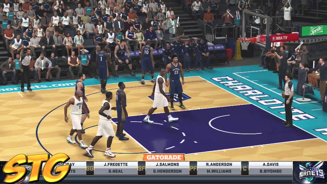 NBA 2k15 PS4 HD Gameplay - New Orleans Pelicans vs Charlotte Hornets!