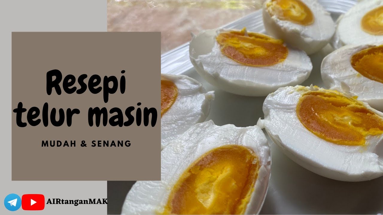 Resepi telur masin | guna air garam | mudah