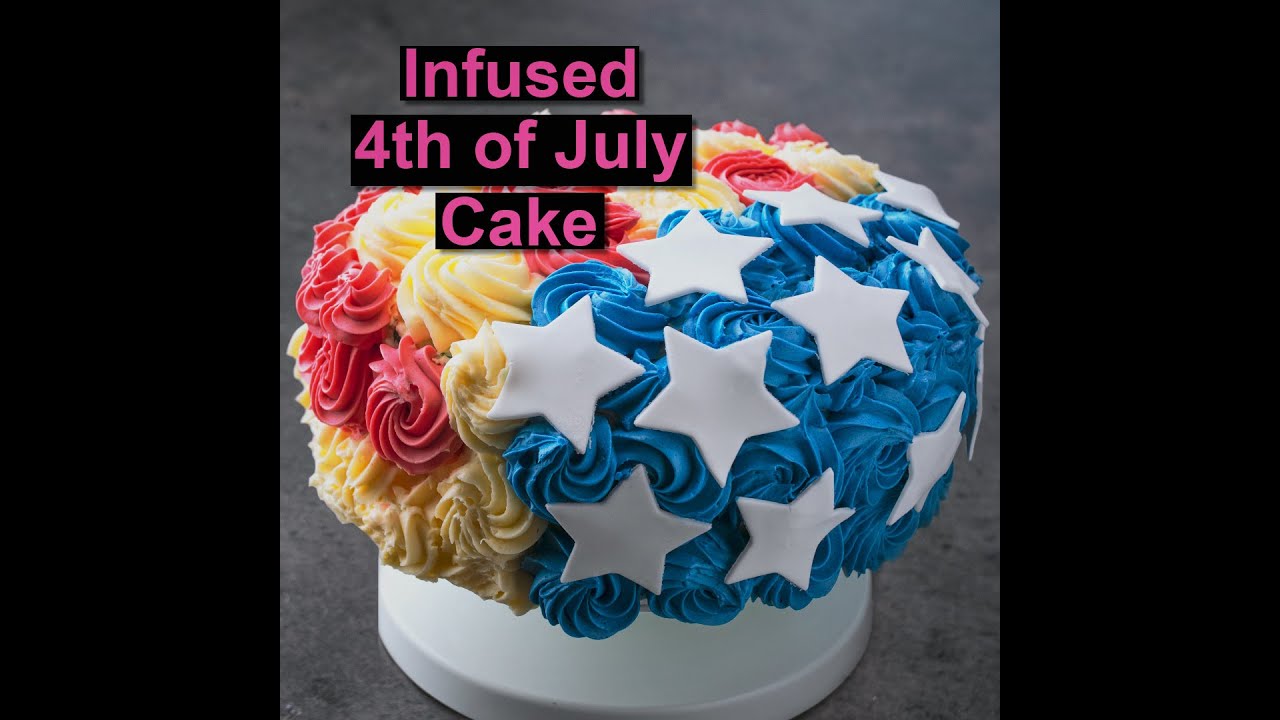How to make a cannabis 4th of July cake | CANNADISH