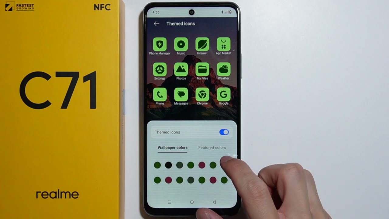 Realme C71: How to Change Icons Color?