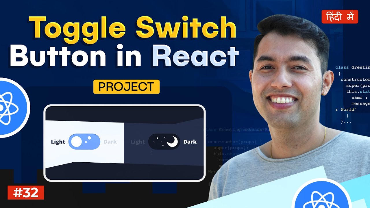 #31:  React Mini Project🔥Toggle Switch Button Component