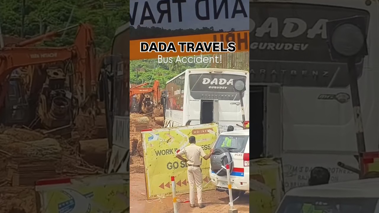 AC Sleeper Bus Accident | #shorts #trending #viral #shortsfeed #shortsvideo #bus #buses #new #shots