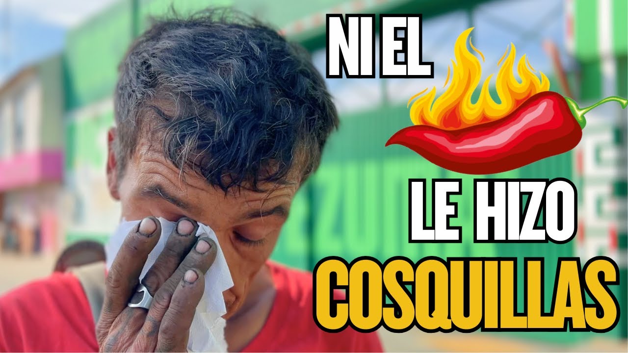 Juraba ser Mexicano pero se puso a llorar por el chile| comi chile en la calle por dinero
